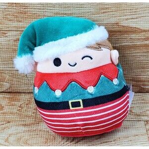 Squishmallow Jangle the Christmas Elf Holiday Collection 5" Mini Plush Kellytoy